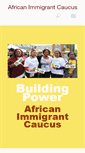 Mobile Screenshot of africanimmigrantcaucus.org