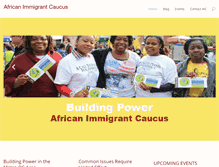 Tablet Screenshot of africanimmigrantcaucus.org